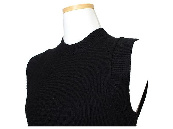 Givenchy Top de malha preto com corte - vista 4