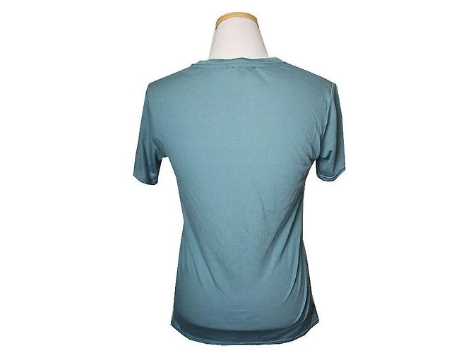 Mintblaues T-Shirt von Helmut Lang - Ansicht 2