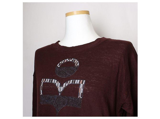Braunes Leinen Langarmoberteil von Isabel Marant Étoile - Ansicht 4