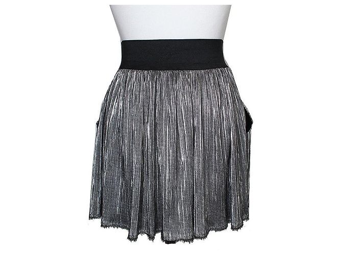Zadig & Voltaire Falda Mini con Banda Plateada Zadig Voltaire Plata - vista 2