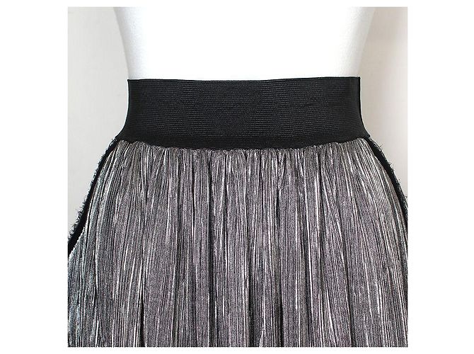 Zadig & Voltaire Falda Mini con Banda Plateada Zadig Voltaire Plata - vista 4