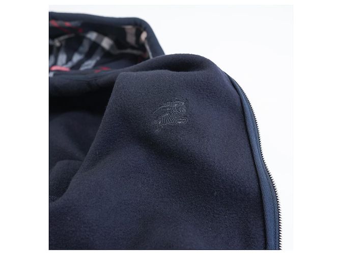 Burberry Sudadera con Capucha para Mujer con Cremallera en Algodón Marino con Logo de Caballo - Regalo para Amigas Azul - vista 14