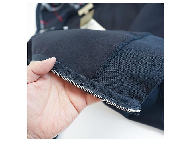 Burberry Sudadera con Capucha para Mujer con Cremallera en Algodón Marino con Logo de Caballo - Regalo para Amigas Azul - vista 15