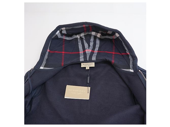 Burberry Sudadera con Capucha para Mujer con Cremallera en Algodón Marino con Logo de Caballo - Regalo para Amigas Azul - vista 18