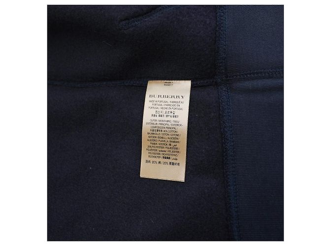 Burberry Sudadera con Capucha para Mujer con Cremallera en Algodón Marino con Logo de Caballo - Regalo para Amigas Azul - vista 8