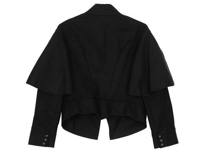 Burberry Cape-Jackett Größe Schwarz - Ansicht 2