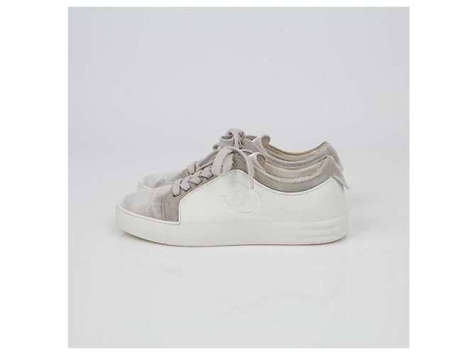 Chanel Baskets basses Blanc - vue 4
