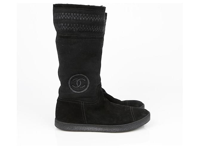 Chanel Botas de shearling Talla Negro - vista 6