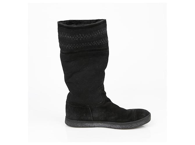 Chanel Botas de shearling Talla Negro - vista 8