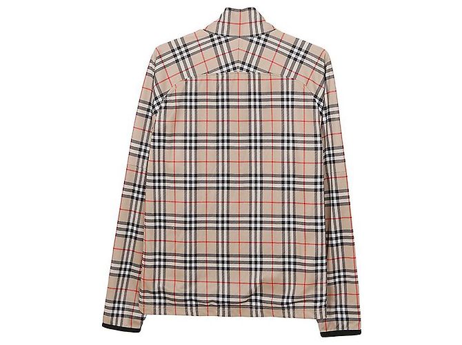 Burberry Check Zip-Up Jacket Size Brown - view 2