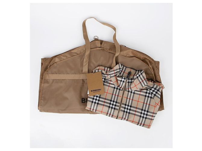 Burberry Check Zip-Up Jacket Size Brown - view 3