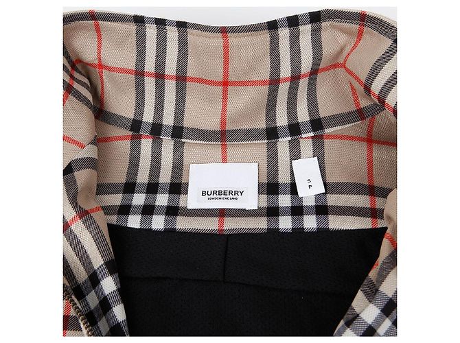 Burberry Check Zip-Up Jacket Size Brown - view 5