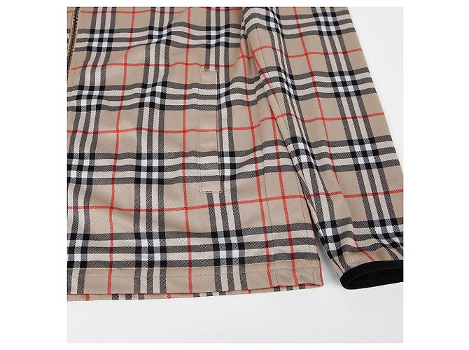 Burberry Check Zip-Up Jacket Size Brown - view 6