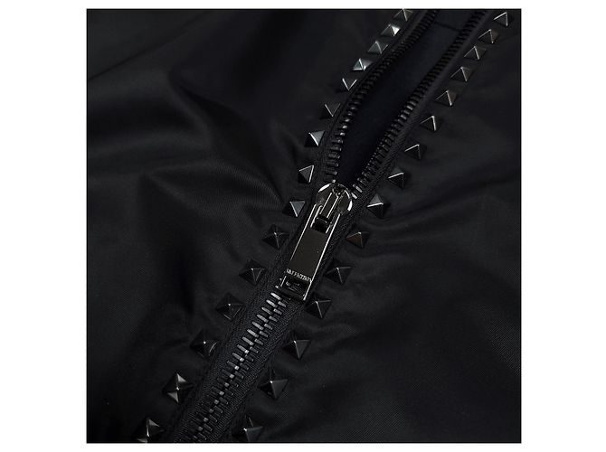 Valentino Giacca Bomber Rockstud Nero - vista 4