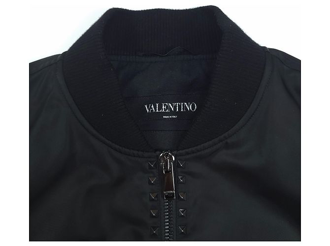 Valentino Giacca Bomber Rockstud Nero - vista 5
