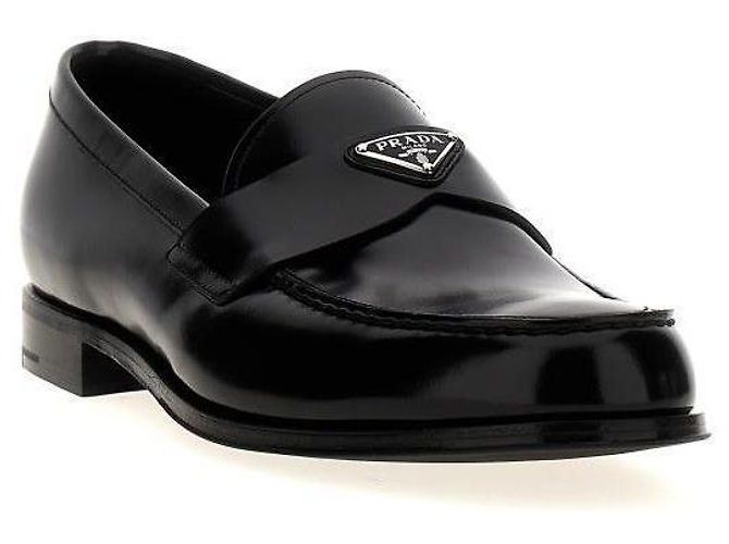 Prada Mocassini in pelle spazzolata Nero - vista 5