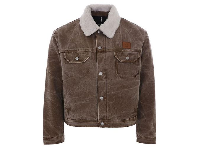 Chaqueta de denim con logo Acne Face - view 2
