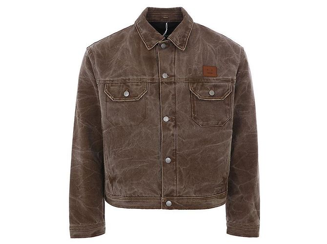 Chaqueta de denim con logo Acne Face - view 3