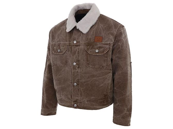 Chaqueta de denim con logo Acne Face - view 4