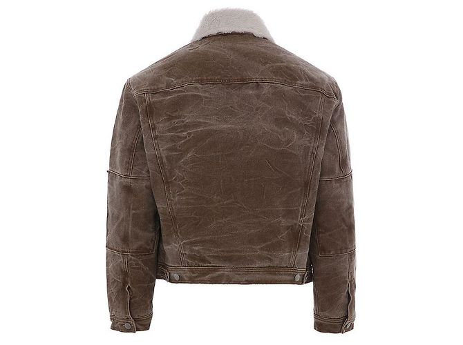 Chaqueta de denim con logo Acne Face - view 7