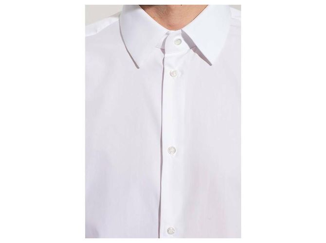 Gucci Camicia in seta di cotone doppio ZAJOL Bianco - vista 7