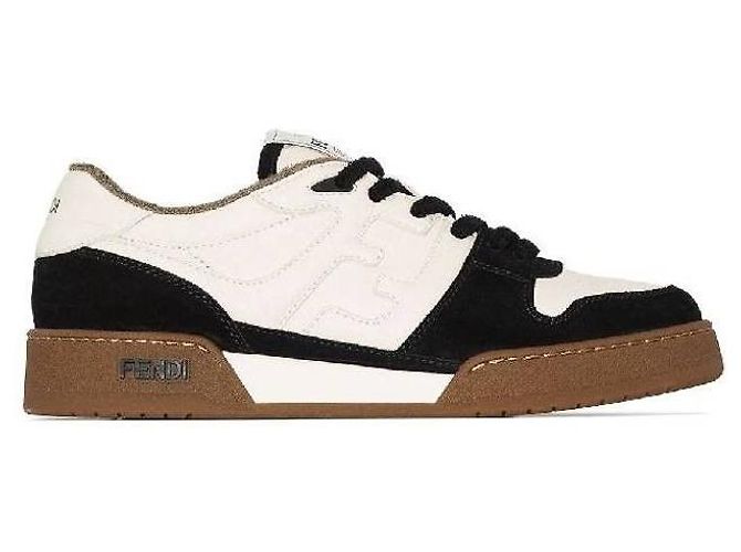 Fendi Zapatillas bajas de ante Match - vista 4