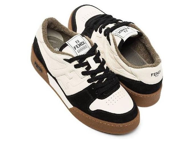 Fendi Zapatillas bajas de ante Match - vista 5