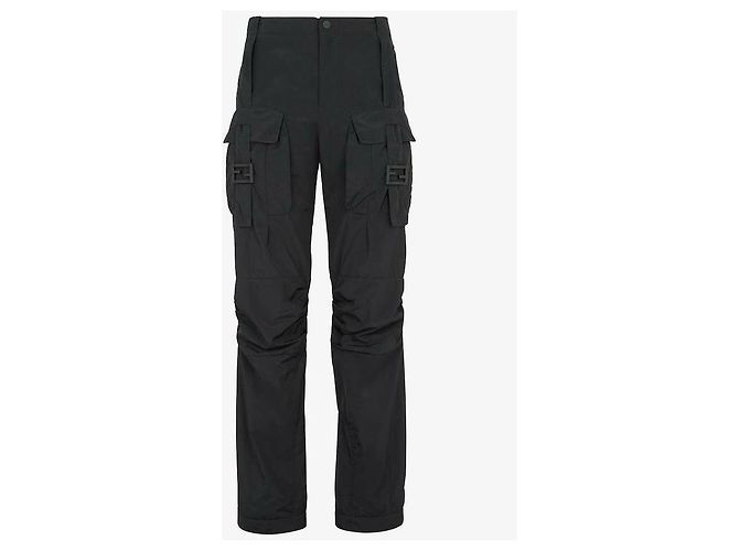 Fendi Pantaloni in nylon Baguette - vista 4