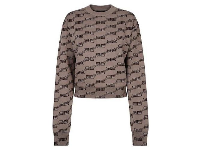 Balenciaga Suéter corto con logo en todo Multicolor - vista 4