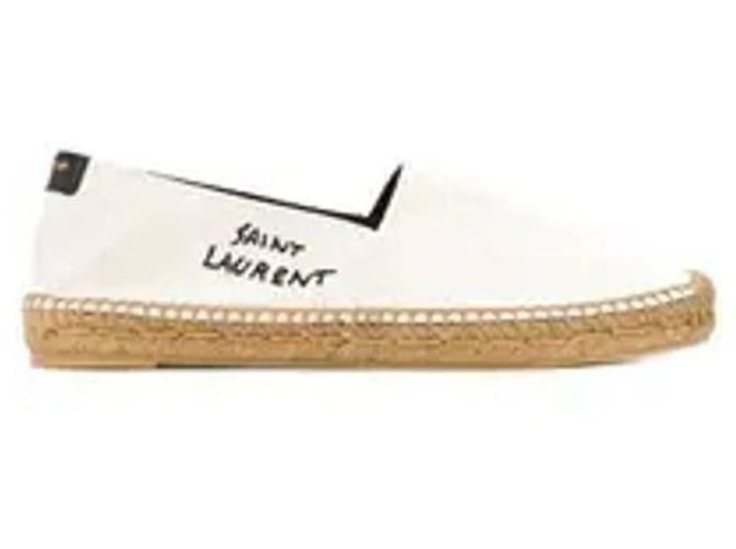 Saint Laurent Espadrilla con logo ricamato - vista 4