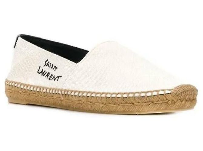 Saint Laurent Espadrilla con logo ricamato - vista 5
