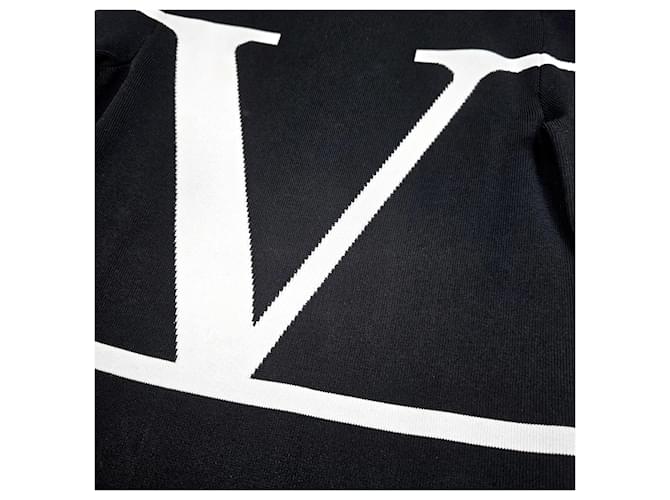 Valentino Logo-Strickware für Damen Schwarz - Ansicht 3