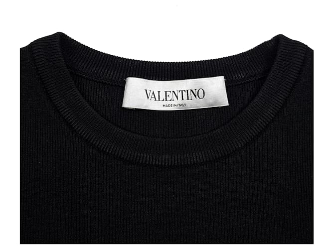 Valentino Logo-Strickware für Damen Schwarz - Ansicht 4