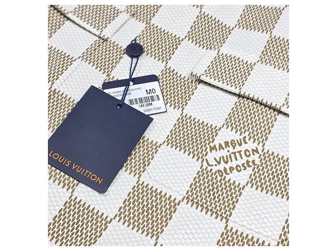 Louis Vuitton Giacca Overshirt Damier Marrone - vista 3