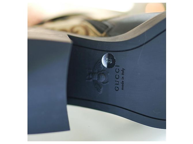 Gucci Botines de Mujer de Tela Beige Castaño - vista 7