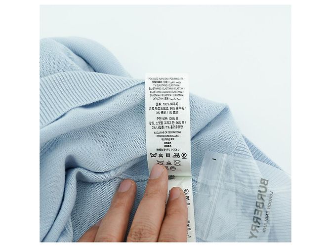 Burberry Camicia da uomo Claxton blu chiaro - vista 13