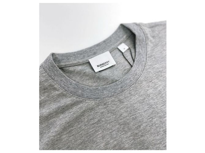 Burberry Grau gesticktes Logo T-Shirt Rot - Ansicht 10