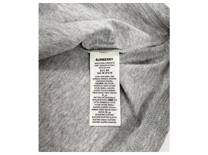 Burberry Grau gesticktes Logo T-Shirt Rot - Ansicht 13