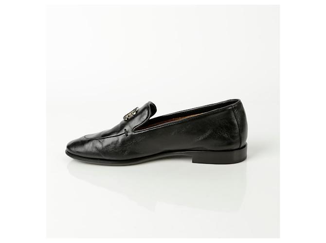 Chanel Mocassini con logo CC Nero - vista 7