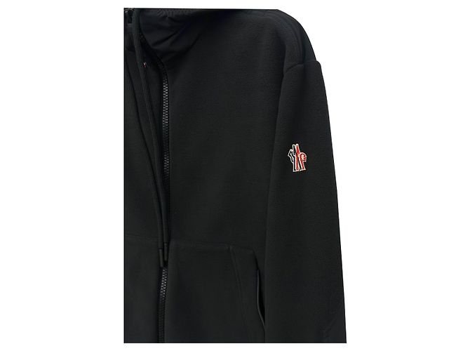 Giacca con cappuccio e zip Maglia Moncler Grenoble Nero - vista 3