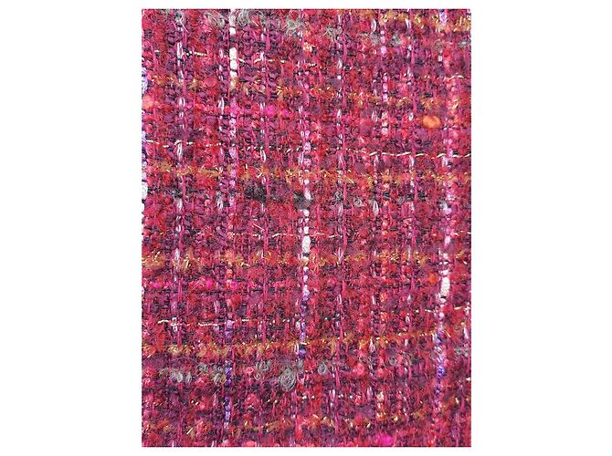 Luisa Spagnoli Falda de Tweed Burdeos Premium en Algodón, Acrílico y Lana Multicolor - vista 2