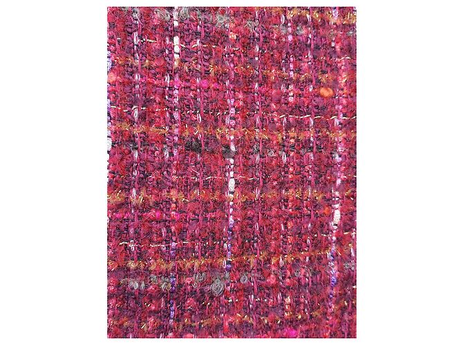 Luisa Spagnoli Falda de Tweed Burdeos Premium en Algodón, Acrílico y Lana Multicolor - vista 3