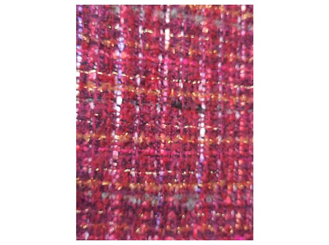 Luisa Spagnoli Falda de Tweed Burdeos Premium en Algodón, Acrílico y Lana Multicolor - vista 4