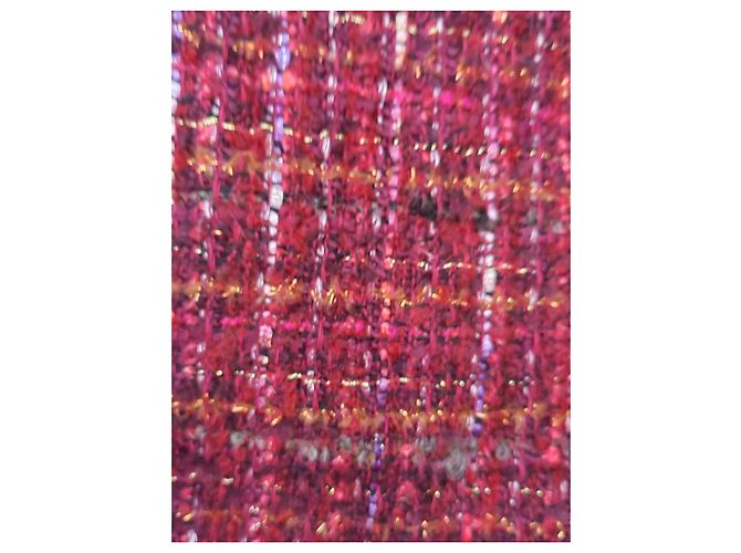 Luisa Spagnoli Falda de Tweed Burdeos Premium en Algodón, Acrílico y Lana Multicolor - vista 5