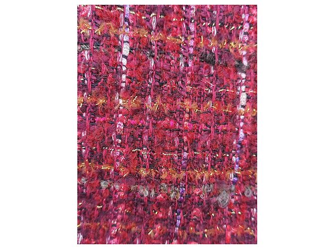 Luisa Spagnoli Falda de Tweed Burdeos Premium en Algodón, Acrílico y Lana Multicolor - vista 6