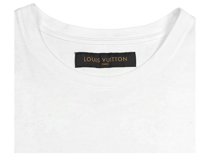Louis Vuitton Kurzarm-T-Shirt Damier mit Tasche Weiß - Ansicht 4
