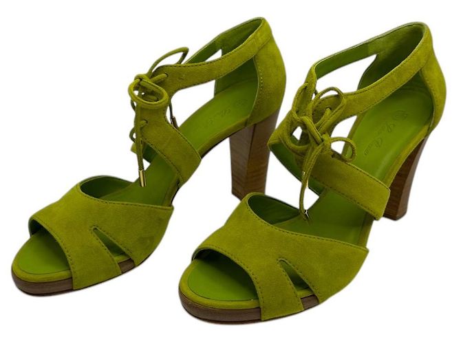Loro Piana Wildleder Damen Sandaletten - Ansicht 3