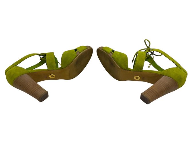 Loro Piana Wildleder Damen Sandaletten - Ansicht 5