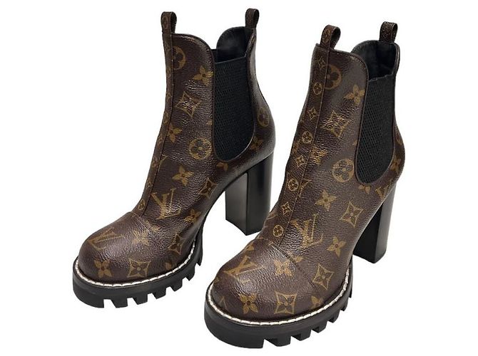 Louis Vuitton Botines Monogram Star Trail Castaño - vista 3