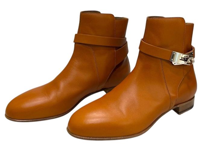 Hermès Botines Kelly Neo Marrón Castaño - vista 3